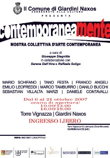 Locandina Contemporaneamente, Giardini Naxos