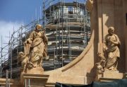 La cattedrale di Noto, i lavori di ricostruzione sulla cupola