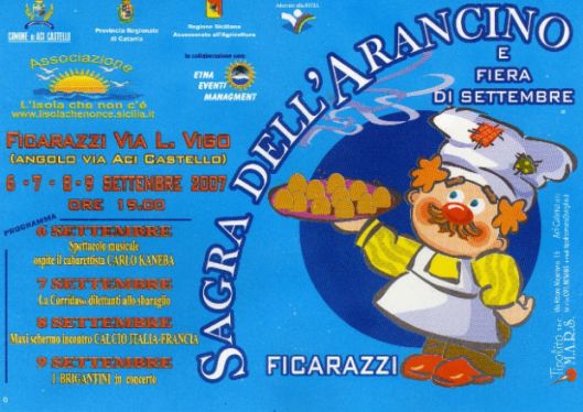 Sagra dell'Arancino Ficarazzi Aci Castello