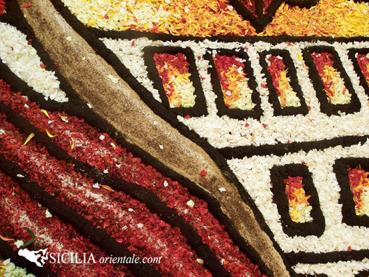 Particolare dell'infiorata