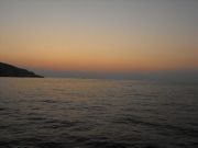 Il mare delle Eolie al tramonto